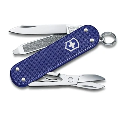 Imagen de Victorinox, Classic SD Alox, Navaja Multiuso Suiza, Cuchillo bolsillo, Regalo, 5 Funciones, Hoja pequeña, Lima de uñas