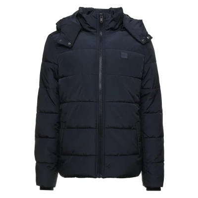 Imagen de Urban Classics Hooded Puffer Jacket Chaqueta de invierno, Hombre, Talla: XL, Navy