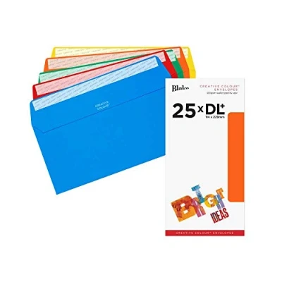 Imagen de Blake DL Creativo Color Wallet Pelar y cerrar Sobres Surtido (Pack de 25)