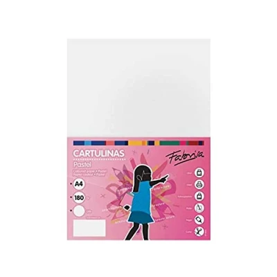 Imagen de Fabrisa Confezione da 50 fogli di cartoncino, formato A4, colore: Bianco