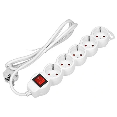 Imagen de ORNO Regletas Enchufes con Interruptor 2300W (5 Tomas, 5m)…