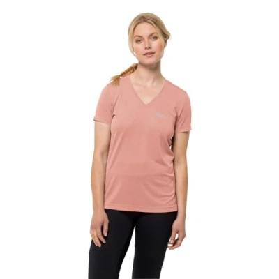 Imagen de Jack Wolfskin Crosstrail T para Mujer Camiseta, Rosa Dawn, XL