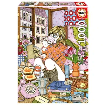 Imagen de Educa Puzzle de 1000 Piezas para Adultos Tiempo mí, Ana Jarén. Incluye Pegamento Fix Puzzle. A Partir 14 años (19557)