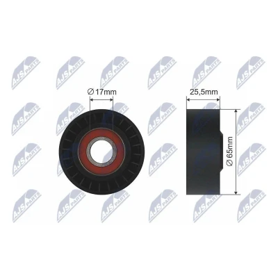 Imagen de Rodillo tensor, correa auxiliar NTY RNK ME 009