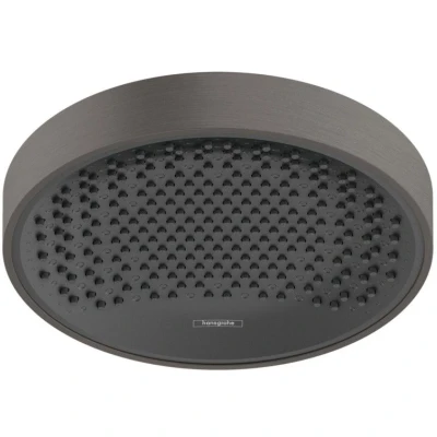Imagen de Hansgrohe 26231340, Cromo negro cepillado, Cabezal de ducha 360 ​​mm (conexión pared y techo)