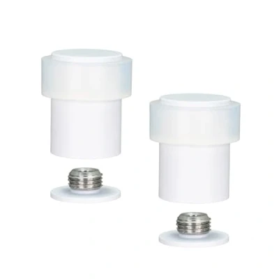 Imagen de EVI Herrajes PACK 2 Unidades Tope de Puerta Base Roscada Goma Silicona Natural Acero Inoxidable Incluye Tornillo + Taco Sujeción Mod. I 182