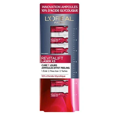 Imagen de L&#039;OREAL PARIS Revitalift Laser Ampoules Effet Peeling Cure 7 Jours 10% Acide Glycolique AA050500