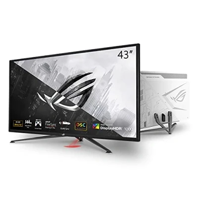 Imagen de Monitor gaming Asus ROG Strix XG43UQ, 43 &quot;, UHD 4K, 144 Hz, DisplayPort, 2 HDMI 2.1, 3D, Blanco