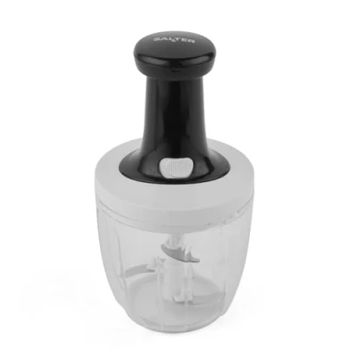 Imagen de Salter BW12923EU7 Prensa centrifugeuse manual Pour oignon, poivre, hachoir, robot culinaire, ail, gingembre, herbes, piments, lame en acier inoxydable, antidérapant, facile à nettoyer, plastic