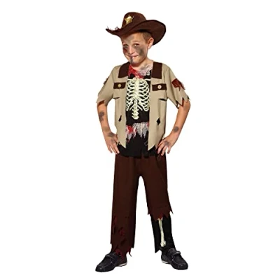 Imagen de Bristol Novelty Traje Sheriff Esqueleto (L) Edad aprox 7 9 años