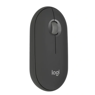 Imagen de Ratón inalámbrico Logitech Pebble 2 M350S, Ambidiestro, Multidispositivo, 4000 ppp, Botones personalizables, Windows Mac, Clics silenciosos, Negro