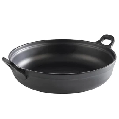 Imagen de APS 85151 PADELLA, 28 cm de diámetro, altura 9 cm, melamina, negro, con patas antideslizantes