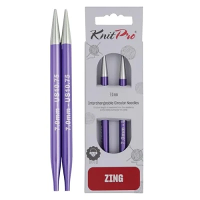 Imagen de KnitPro Zing, Alfileres circulares intercambiables, Especial, 7,00 mm