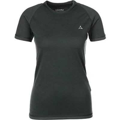 Imagen de Schöffel Merino Sport Shirt 1/2 Arm Camiseta para Mujer, Pirata Negro, M