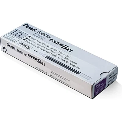 Imagen de Pentel Paquete de 12 cartuchos tinta recargables LR10 V para bolígrafos Energel Pens Violet 0,1 mm