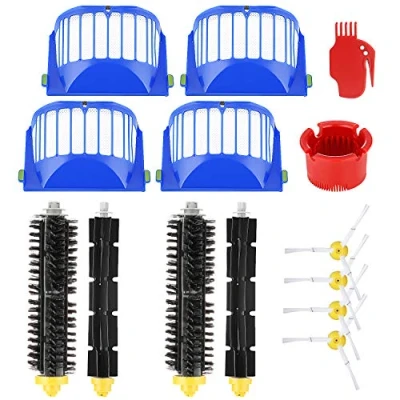 Imagen de Isincer Accesorios de Repuesto para iRobot Roomba Serie 600 605 615 616 620 621 630 635 650 652 660 665 680 690 695, Cepillos y filtros con Tornillos Robot Aspirador
