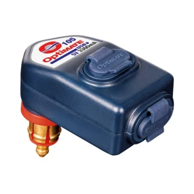 Imagen de OptiMate TecMate USB O 105, Cargador Inteligente Doble de 3300 mA, con Conector Motocicleta