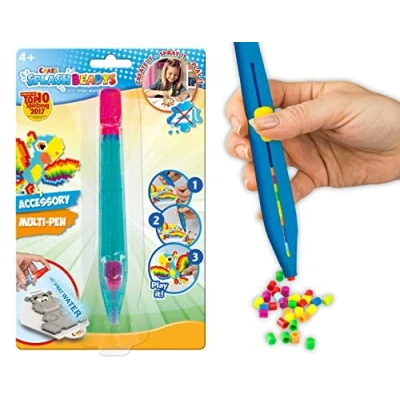 Imagen de CRAZE Splash Beadys Bolígrafo Multi para perlas de agua niños, aplicador cuentas 4 colores diferentes, manualidades niños