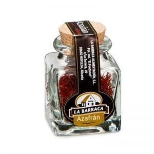 Imagen de Azafrán Español en Hebras de La Barraca 1 Gramo Bote Cristal Azafran Rojo Calidad Suprema Natural Aroma y Sabor Gastronómico Mejor Selección ENOVINOS