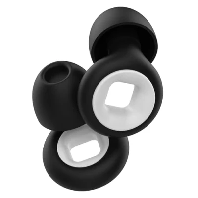 Imagen de Tapones Oídos Ruido Dormir, para Dormir Anti Ronquidos y Conciertos, Reutilizables, Ideales Músicos, DJs, Ambientes Ruidosos(Blanco + negro)