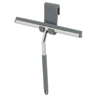 Imagen de Sealskin Urban Deluxe Escobillas limpiacristales con gancho para vidrio flexible y de tornillo Acero inoxidable pulido