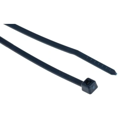 Imagen de HellermannTyton, Bridas Detectables de Contenido Metálico, Serie MCT, Material Polipropileno con acero inoxidable (PPMP+), 100x2,5 mm, color Azul, 100 Piezas