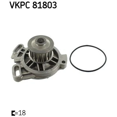 Imagen de SKF VKPC 81803 Bomba de agua 18 con juntas Hierro fundido para accionamiento correa trapecial VOLKSWAGEN: Transporter 4 Bus,