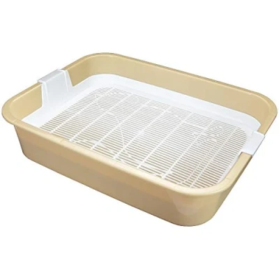 Imagen de Primer arenero para Gatos, Bandeja de Inodoro con Filtro Limpieza, sin Arena, Disponible en Gris, Verde y marrón.