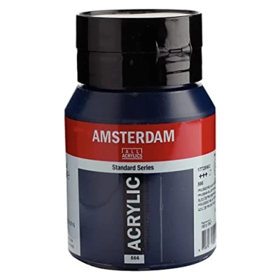 Imagen de Amsterdam Standard Series Colores Acrílicos Bote 500 ml Azul de Prusia (Ftalo) 566 (17725662)