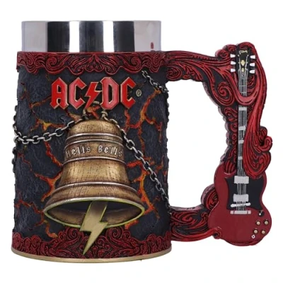 Imagen de Nemesis Now ACDC Hells Bells jarra de 15,7 cm, resina, producto oficial ACDC, cerveza Bells, inserto acero inoxidable, fundido en la mejor pintado a mano por expertos