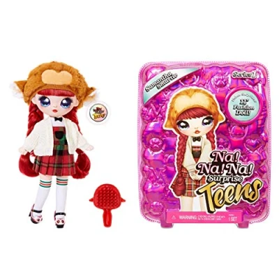 Imagen de Na! Surprise moda SAMANTHA SMARTIE Muñeca grande y suave para coleccionar con ropa accesorios de lujo Teens Serie 1 Edad: niños a partir 5 años, multicolor (MGA Entertainment 573876)
