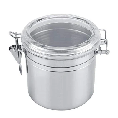 Imagen de ASHATa Recipiente para Café, Bote Café Hermetico, Granos de Cocina Acero Inoxidable, Azúcar, Té(1100ml)