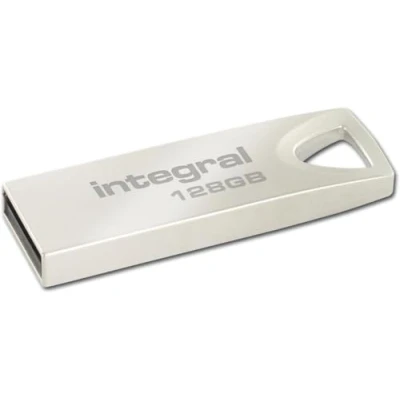 Imagen de Integral 128GB USB Memoria 2.0 Pendrive ARC con Carcasa de Metal para Llavero, una solución Elegante y estilosa transferir respaldar Tus Archivos