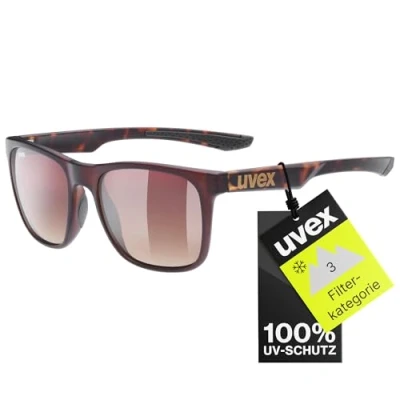 Imagen de uvex LGL 42, gafas de sol unisex, espejo, filtro cat. 3, havanna matt/brown, one size