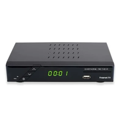 Imagen de Easy One DVB T2 Receptor (USB, HDMI, Dolby Digital Plus, RCA, LAN), Color Negro