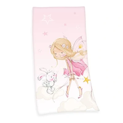Imagen de Herding Little Fairy Velourstuch Toalla de Terciopelo, Rosa, 75 x 100 cm