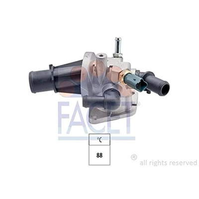 Imagen de FACET 7.8639 Termostato, refrigerante 88 Made in Italy OE Equivalent con junta OPEL: Meriva A, Combo C Tour, Tigra Twintop, SUZUKI: SWIFT 3, Splash