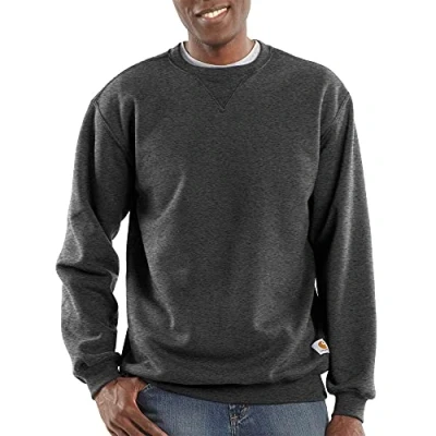 Imagen de Carhartt, Hombre, Sudadera Con Cuello Redondo, Tejido De Grosor Medio, Ajuste Holgado, Gris carbón jaspeado, M