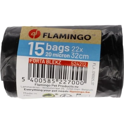 Imagen de Flamingo Bolsa para LA Caca FORTA BLEKZ Negra Display 100x15PZS