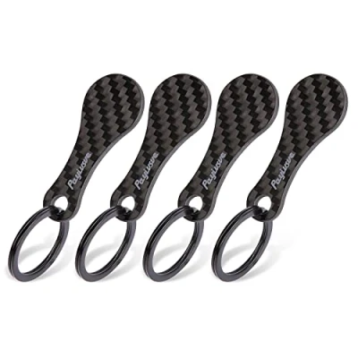 Imagen de Llavero Carrito Compra de 4 Piezas, Carbono Irrompible Extraible para Carga Frontal