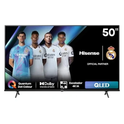Imagen de TV QLED 50&quot; Hisense 50E7NQ, UHD 4K, HDR10+, Modo Juego, Dobly MS12, Quad Core/MT9603, IA, Air Play, Negro