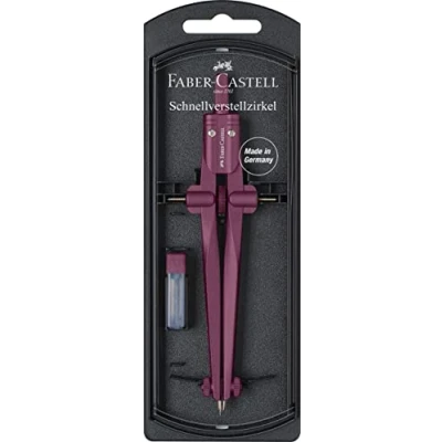 Imagen de Faber Castell Stream 2022 Brújula con mecanismo de ajuste rápido Blackstone o Berry