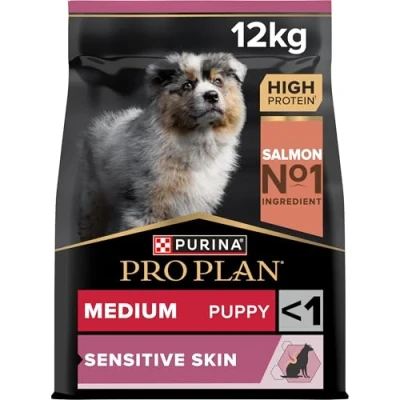 Imagen de PURINA PRO PLAN Cachorro Mediano con piel sensible OPTIDERMA Salmón 12kg