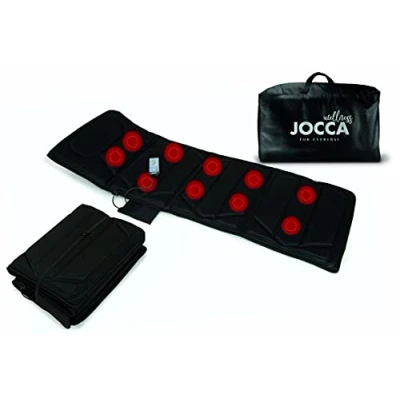 Imagen de Jocca Colchón masajeador plegable Colchoneta de masaje eléctrica 4 zonas Bolsa Incluida 10 motores Intensidad Ajustable