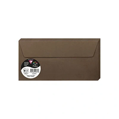 Imagen de Clairefontaine Pack de 20 sobres Pollen, color Marron Taupé 22 x 11 0.10