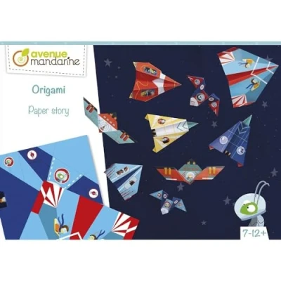 Imagen de Clairefontaine ES Avenue Mandarine Caja creativa, Origami Aviones/cohetes, KC126C, multicolor