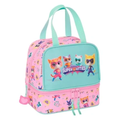 Imagen de Safta SUPERKITTIES Portameriendas, Portatodo, Calidad y Máxima Resistencia, Porta Comida, Recreo, Merienda Desayuno, 20x15x20 cm