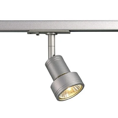 Imagen de PURI, GU10, 50 W, incluye adaptador de 1 fase, color gris plateado. Eficiencia energética: E A++