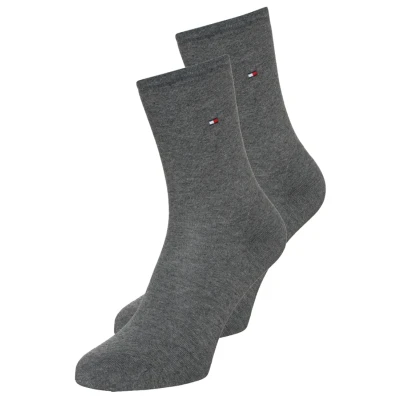 Imagen de Tommy Hilfiger Women SOCK Casual 2 PACK Calcetines, Mujer, Talla: 35 38, Middle grey melange