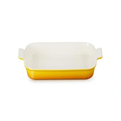 Imagen de Le Creuset Bandeja rectangular Heritage de cerámica gres, 32 cm, 4L, Nectar, 71102326720001